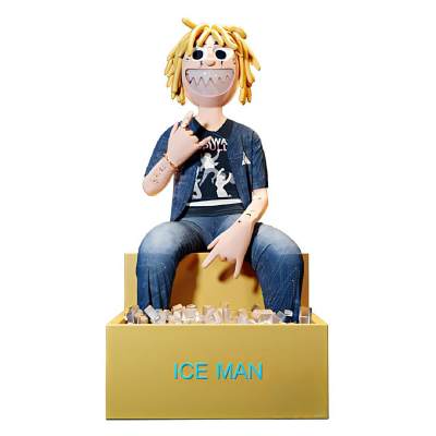 现代卡通人物潮玩雕塑